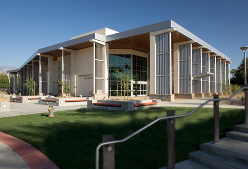 Photo of the Communications Building at College of the Desert